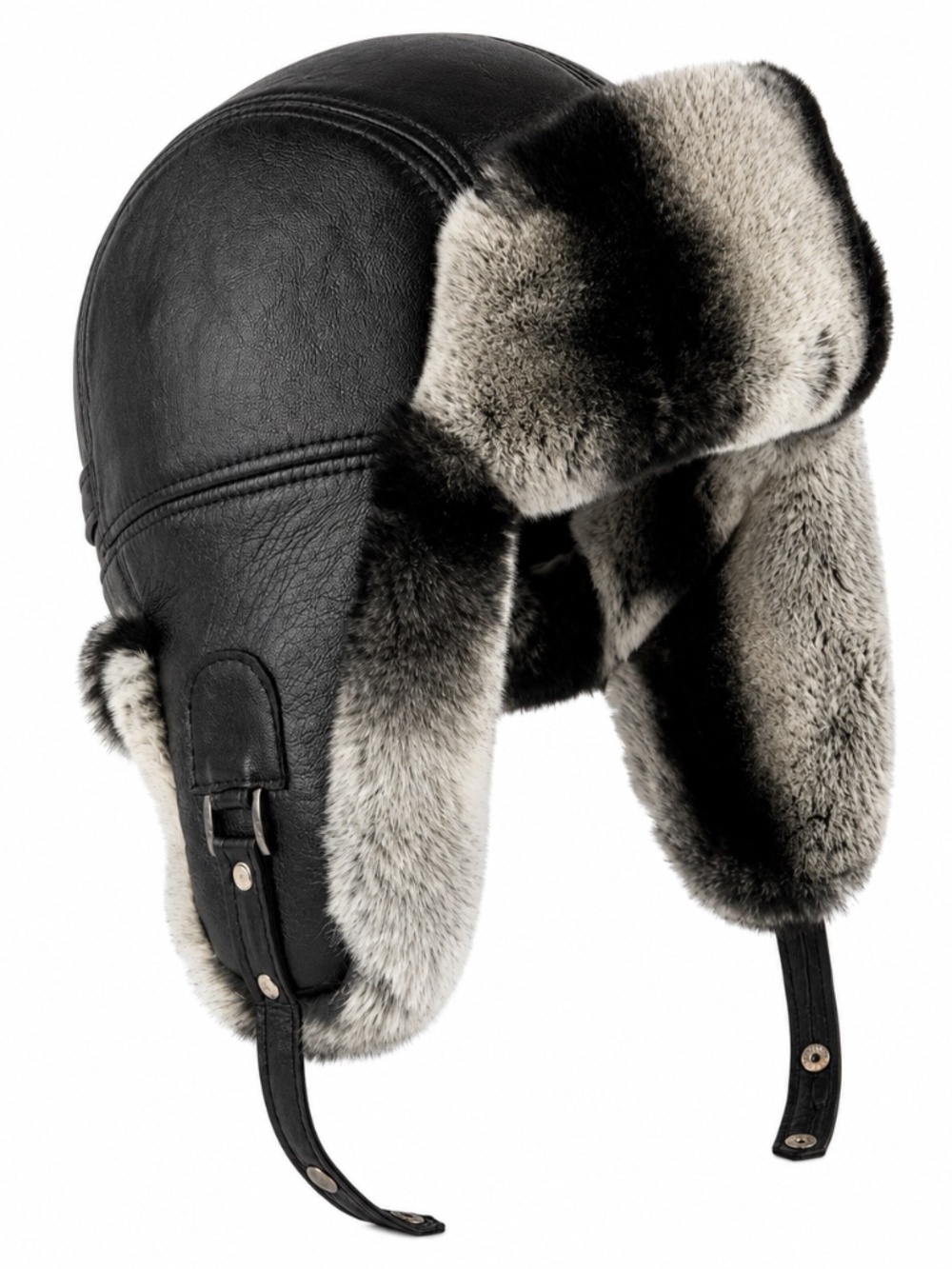 Real Shearling Sheepskin Leather Trapper Hat | Aviator Hat | Ushanka